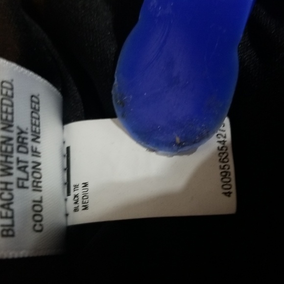 Vtg CANDIE'S Black Tie Black Gold Chevron Capped Sleeve Cocktail Dress - Picture 11 of 11